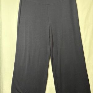 Eileen Fisher Noctrn Ankle Stretch Knit Wide-Leg Pants